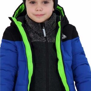 Gerry Blue and Green Kids Puffer Jacket sze 4t